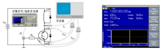 泰克信號(hào)發(fā)生器在分析IGBT電路的開關(guān)波形應(yīng)用(圖2)